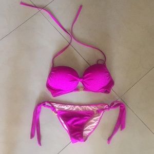 Victoria secret bikini 34D push up top xs bottoms